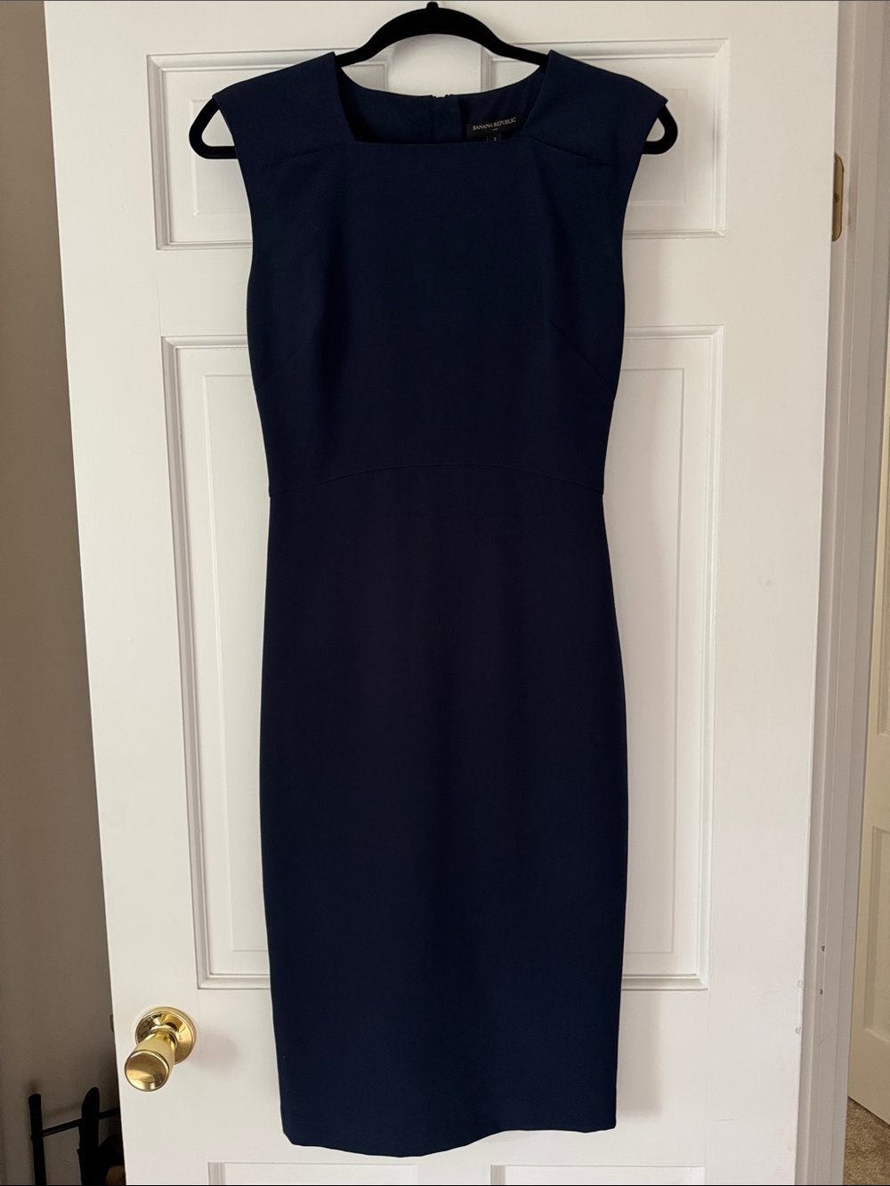 Classic Navy Sheath Dress